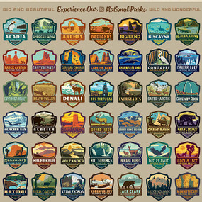 National Parks - Emblems 62 Parks, 787790910381