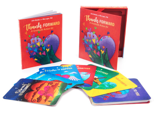Thank Forward (A Gratitude Action Kit (Gratitude Kit with 21 Cards and Guide Book)) by Julie Shields, Mia Logan, 9780764358647