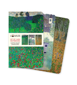Klimt Landscapes Set of 3 Mini Notebooks by Flame Tree Studio, 9781839647208