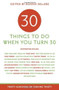 30 Things to Do When You Turn 30 by Ronnie Sellers, 9781416205159