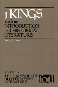 1 Kings (An Introduction to Historical Literature) by Burke O. Long, 9780802819208