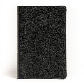 NASB Large Print Personal Size Reference Bible, Black Genuine Leather by Holman Bible Publishers, 9781087756288