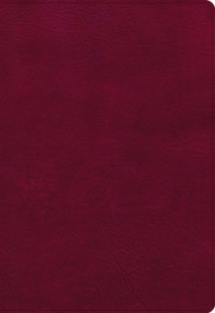 NASB Super Giant Print Reference Bible, Burgundy LeatherTouch, Indexed by Holman Bible Publishers, 9781087757629