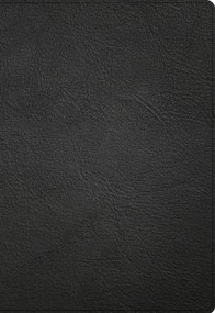 NASB Super Giant Print Reference Bible, Black Genuine Leather by Holman Bible Publishers, 9781087757636