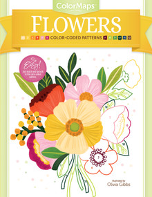 ColorMaps Flowers (Color-Coded Patterns Adult Coloring Book) by Olivia Gibbs, 9780764362996