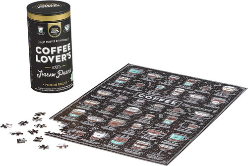 Jigsaw Puz 500pc Coffee Lover's Canister by Ridley's, 5055923773109