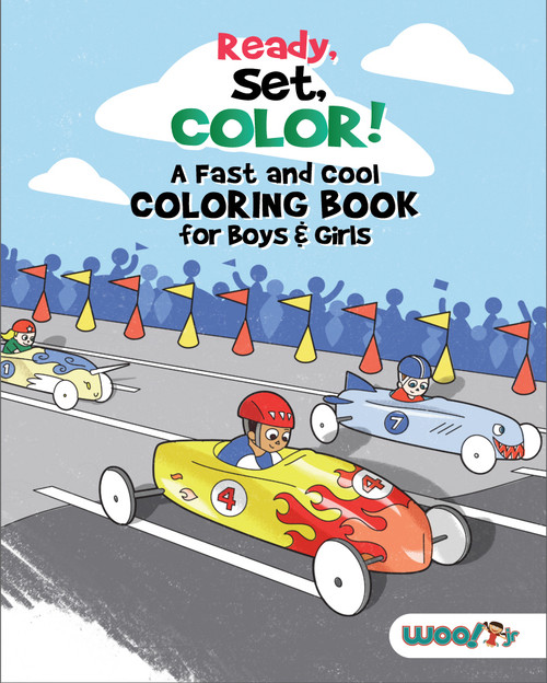Ready, Set, Color! A Transportation Coloring Book for Boys by Woo! Jr. Kids’ Activities, 9781642507171