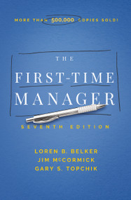 The First-Time Manager - 9781400233588 by Jim McCormick, 9781400233588