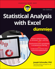 Statistical Analysis with Excel For Dummies - 9781119844549 by Joseph Schmuller, 9781119844549