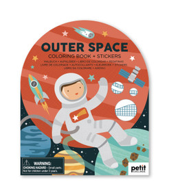 Coloring Book with Stickers Outer Space, 0810073340893