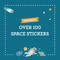 Coloring Book with Stickers Outer Space, 0810073340893