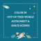 Coloring Book with Stickers Outer Space, 0810073340893