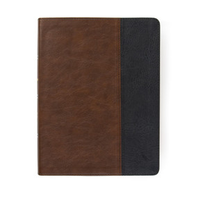 CSB Men of Character Bible, Brown/Black LeatherTouch by Gene A. Getz, CSB Bibles by Holman, 9781087730264