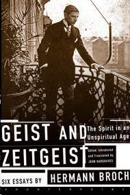 Geist and Zeitgeist by Hermann Broch, 9781582431680