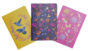 Pollinators Sewn Notebook Collection (Set of 3) by Insights, 9781647225636