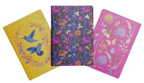 Pollinators Sewn Notebook Collection (Set of 3) by Insights, 9781647225636