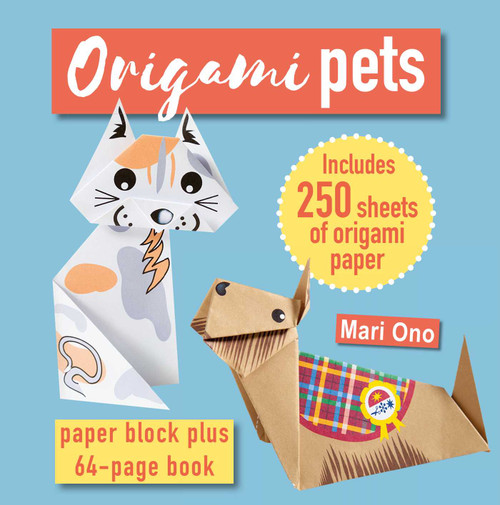 Origami Pets (Paper block plus 64-page book) by Mari Ono, 9781800650992