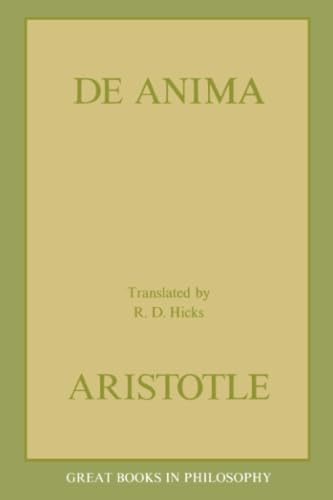 De Anima by Aristotle, Robert D. Hicks, 9780879756109