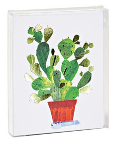 teNeues - Notecard Set: Cactus Illustration, Blank Inside, 10 Full Color Notecards with 10 Envelopes, Clear Box, Green Foil Accent by teNeues, 9781623257910