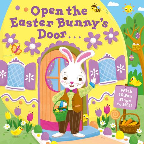 Open the Easter Bunny's Door (An Easter Lift-the-Flap Book) by Random House, Jannie Ho, 9780593373347