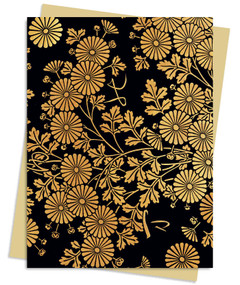 Uematsu Hobi: Box Decorated with Chrysanthemums Greeting Card Pack (Pack of 6) by Flame Tree Studio, 9781839648458