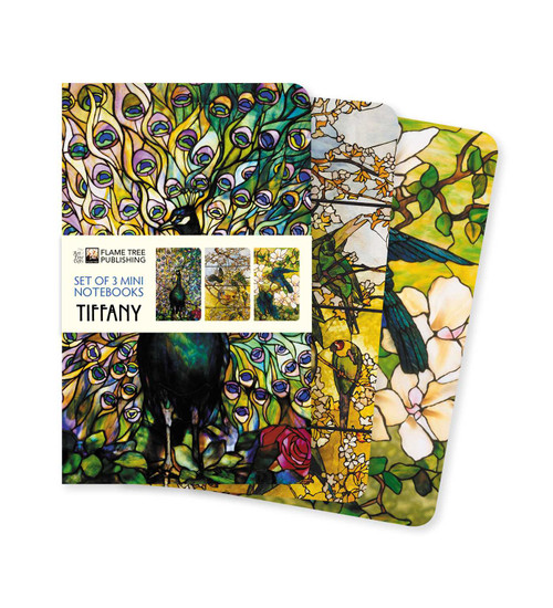 Tiffany Set of 3 Mini Notebooks by Flame Tree Studio, 9781839648496