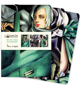 Tamara de Lempicka Set of 3 Midi Notebooks by Flame Tree Studio, 9781839648649