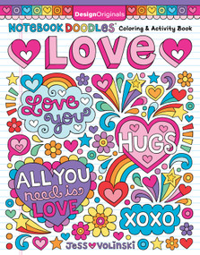 Notebook Doodles Love (Coloring & Activity Book) by Jess Volinski, 9781497205444