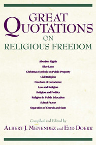 Great Quotations on Religious Freedom by Albert J. Menendez, Edd Doerr, 9781573929417