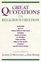 Great Quotations on Religious Freedom by Albert J. Menendez, Edd Doerr, 9781573929417