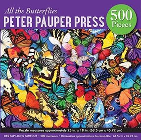 PUZZLE 500 ALL THE BUTTERFLIES by , 9781441338150