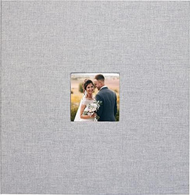 Gray Linen Photo Album (40 Self-Adhesive Pages), 9781441338921
