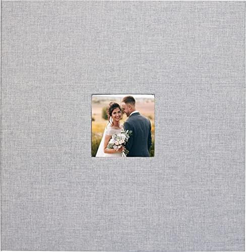 Gray Linen Photo Album (40 Self-Adhesive Pages), 9781441338921
