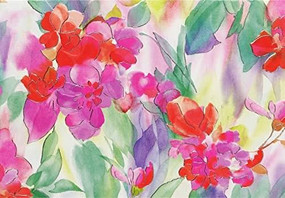 NOTE CARD WATERCOLOR PETALS by , 9781441339027