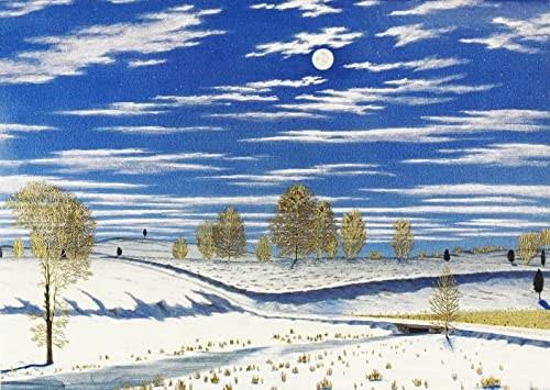 Winter Scene in Moonlight Deluxe Boxed Holiday Cards, 9781441339126