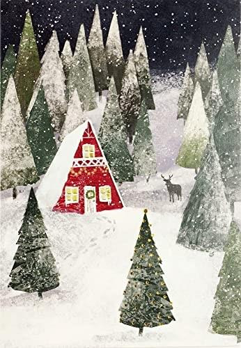 Snowy Evening Small Boxed Holiday Cards, 9781441339294