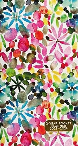 2023-24 Watercolor Garden 2-Year Pocket Planner, 9781441338525