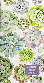 2023-24 Succulent Garden 2-Year Pocket Planner, 9781441338549