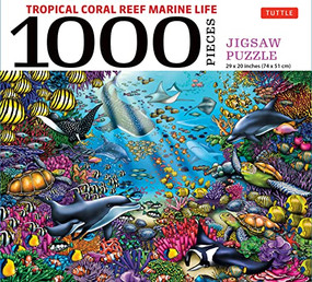 Tropical Coral Reef Marine Life - 1000 Piece Jigsaw Puzzle (Finished Size 29 in X 20 inch (74 x 51 cm)) by Hue Huynh, 9780804854719