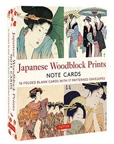 Japanese Woodblock Prints, 16 Note Cards (16 Different Blank Cards with 17 Patterned Envelopes in a Keepsake Box!) by Tuttle Studio, 9780804854788
