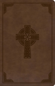KJV Large Print Personal Size Reference Bible, Brown Celtic Cross LeatherTouch by Holman Bible Publishers, 9781087742984