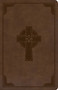 KJV Large Print Personal Size Reference Bible, Brown Celtic Cross LeatherTouch by Holman Bible Publishers, 9781087742984