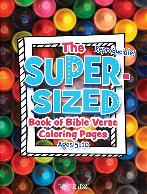 The Super-Sized Book of Bible Verse Coloring Pages by Rose Publishing, 9781649380036