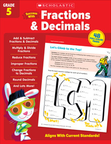 Scholastic Success with Fractions & Decimals Grade 5 Workbook by Scholastic Teaching Resources, 9781338798357