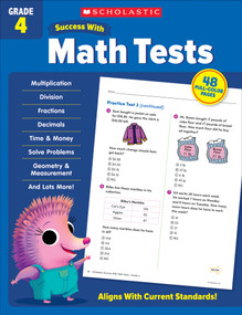 Scholastic Success with Math Tests Grade 4 Workbook by Scholastic Teaching Resources, 9781338798456