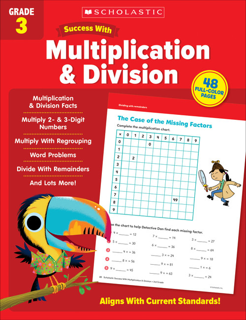 Scholastic Success with Multiplication & Division Grade 3 Workbook by Scholastic Teaching Resources, 9781338798548