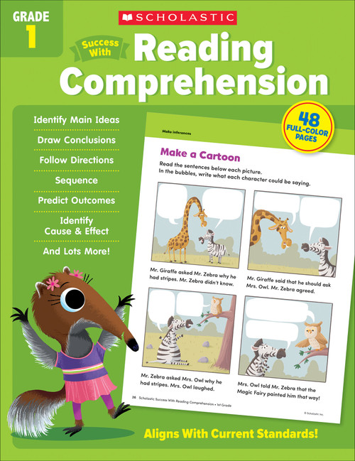 Scholastic Success with Reading Comprehension Grade 1 Workbook by Scholastic Teaching Resources, 9781338798586
