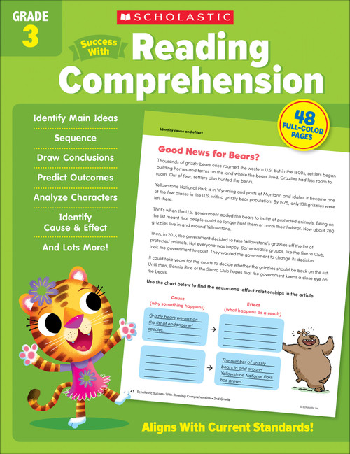 Scholastic Success with Reading Comprehension Grade 3 Workbook by Scholastic Teaching Resources, 9781338798609