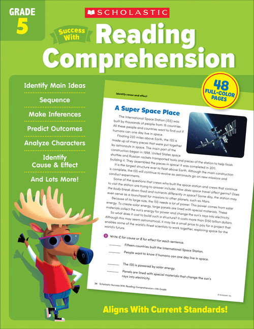 Scholastic Success with Reading Comprehension Grade 5 Workbook by Scholastic Teaching Resources, 9781338798630