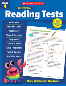 Scholastic Success with Reading Tests Grade 4 Workbook by Scholastic Teaching Resources, 9781338798654